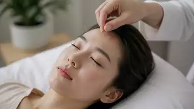Successful acupuncture session for eye health